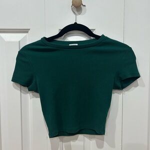 Garage Green Crop T-Shirt